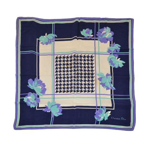 christian dior handkerchief|Christian Dior silk scarf hibiscus.